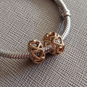 Pandora 14k Heart Spacers
Never worn
Retired
475$ pair
250$ each